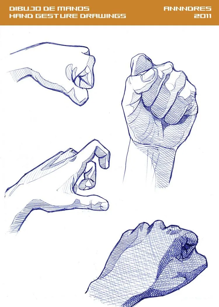 Dibujos de manos a lapicero - Hand gesture drawings | ånnndres Dibujos de manos a lapicero - Hand gesture drawings | ånnndres