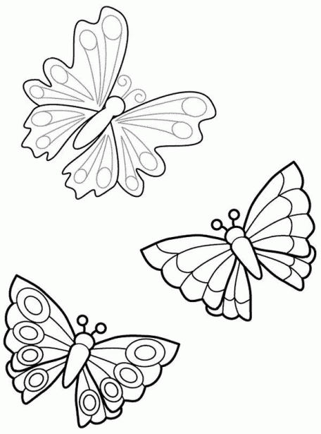 Mariposas pequeñas para colorear e imprimir - Imagui