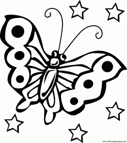 Dibujos de mariposas y libelulas para colorear - Imagui
