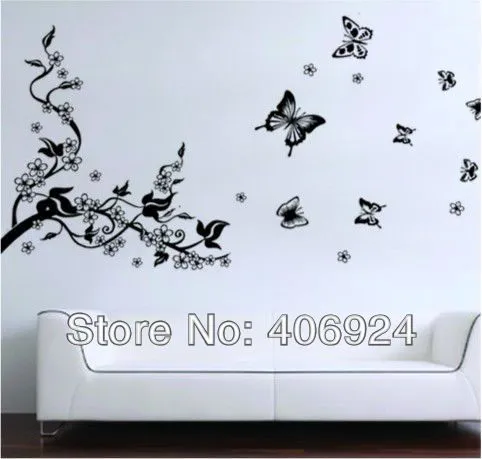 Como dibujar mariposas en la pared - Imagui