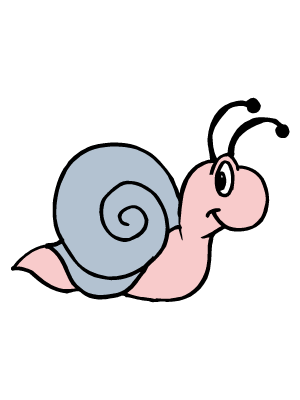 Colorea dibujos de mascotas - Caracol chivato Colorea dibujos de mascotas - Caracol chivato