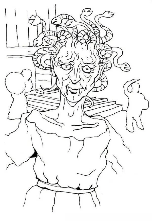 Dibujos de Medusa para colorear e imprimir– Dibujos-Colorear.Com