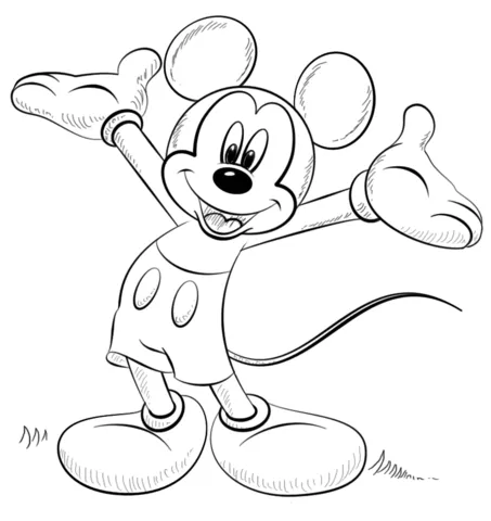 Dibujos de Mickey mouse para colorear - Páginas para imprimir y ... Dibujos de Mickey mouse para colorear - Páginas para imprimir y ...