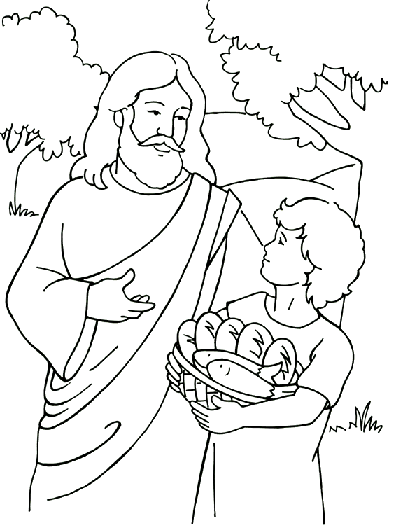 Dibujos de los milagros de Jesus para pintar - Imagui