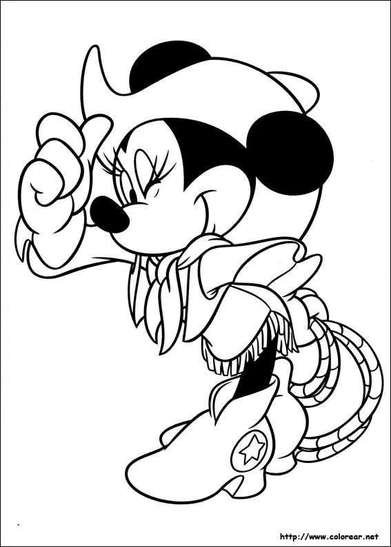 Caritas de Minnie Mouse para colorear - Imagui