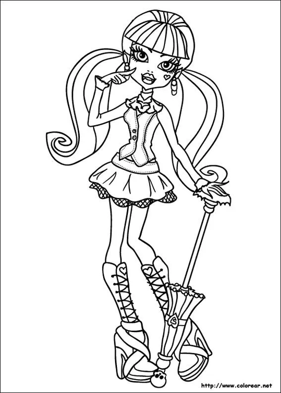 Dibujos de Monster High para colorear en Colorear.net