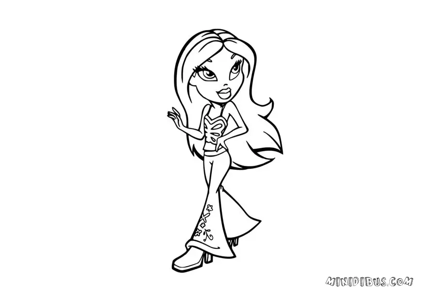 Dibujos de muñecas bratz para Colorear e Imprimir Gratis Dibujos de muñecas bratz para Colorear e Imprimir Gratis