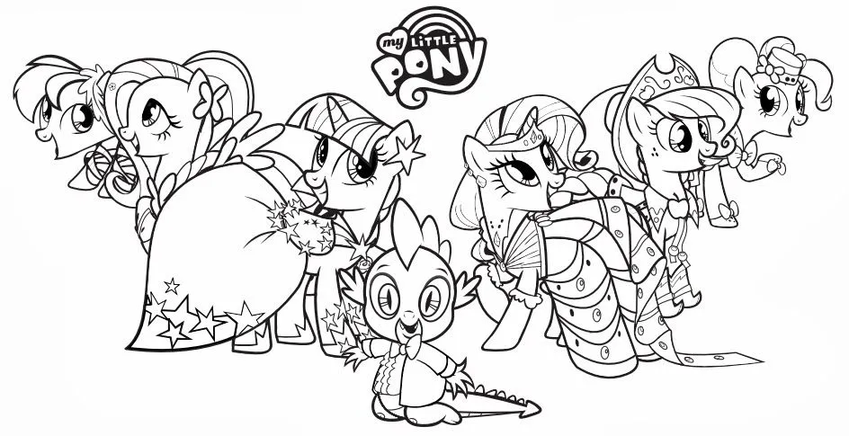 Dibujos para colorear de My Little Pony la magia de la amistad ...