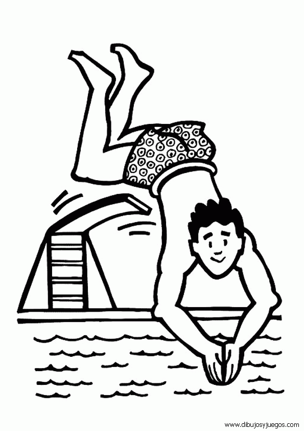 Dibujos de natacion para niños - Imagui