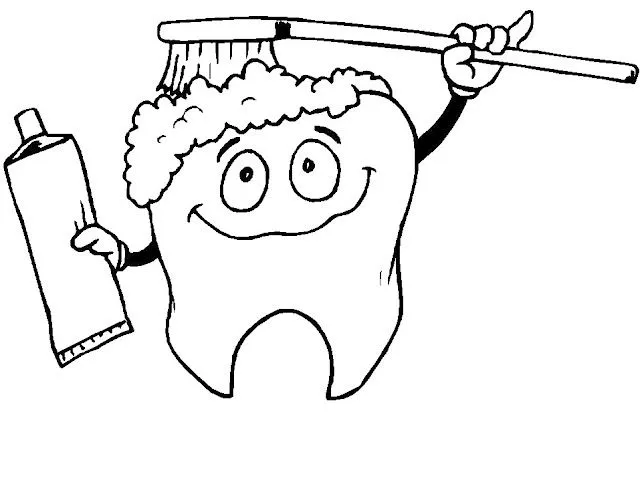 Dibujos niños lavandose los dientes - Imagui