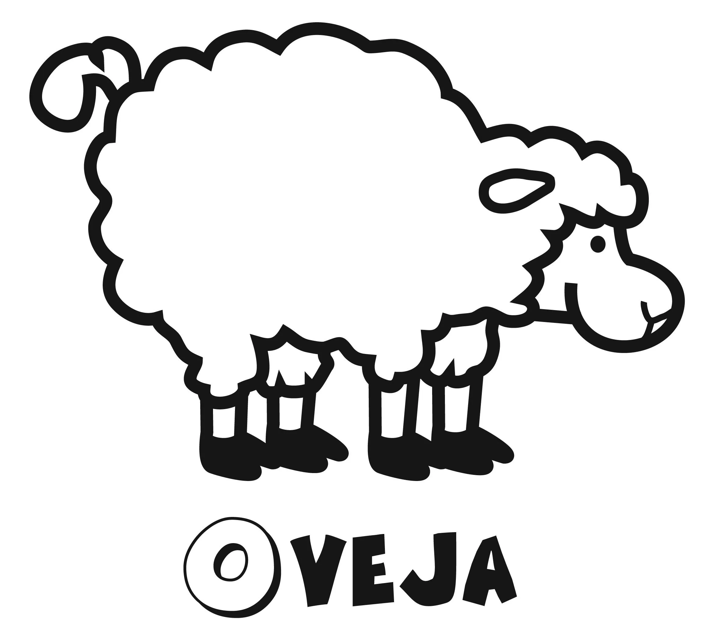 Dibujos con niños: Colorear una oveja