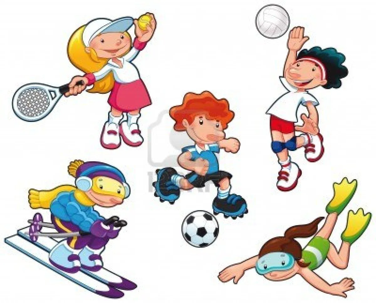 Dibujos de niños haciendo deporte - Imagui