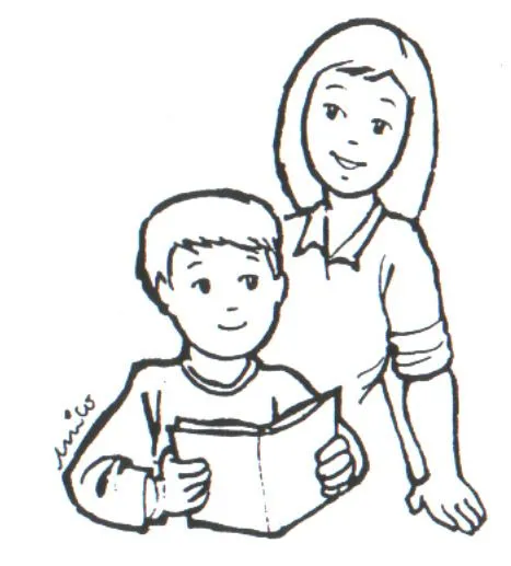 Dibujos de niños leyendo - Imagui
