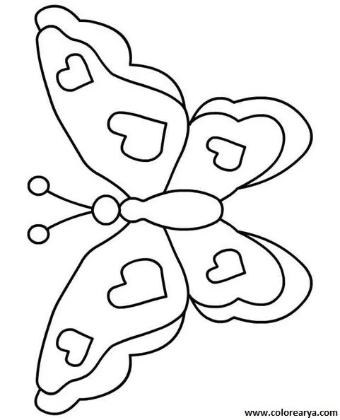 Dibujos para niños de una mariposa - Imagui