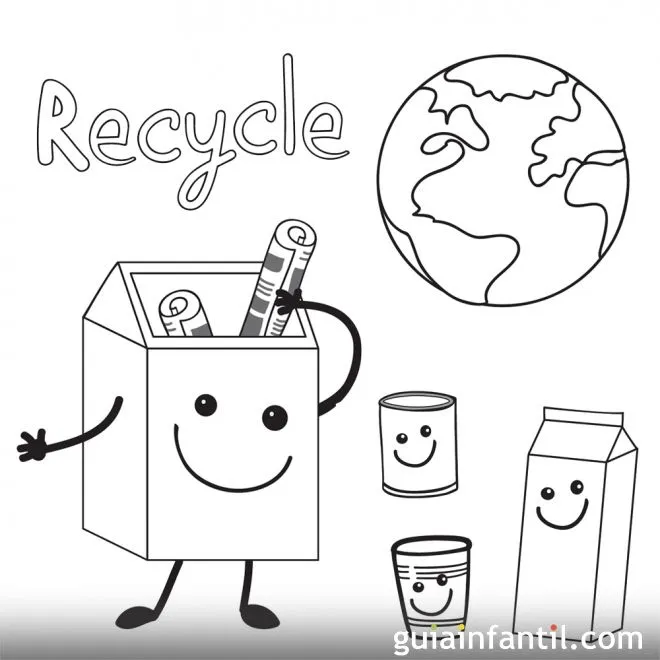 Dibujos para niños sobre el reciclaje y la ecología - Dibujos para ...
