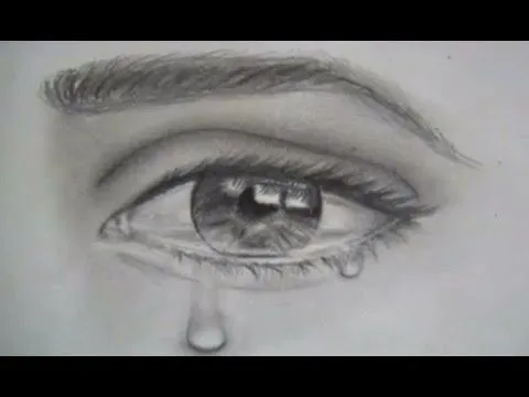 Dibujos de ojos llorando - Imagui