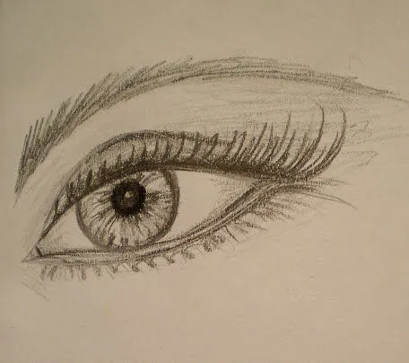 Dibujos de ojos de personas a lapiz - Imagui