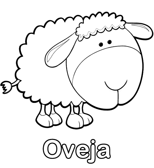 Dibujos de ovejas tiernas para colorear - Imagui