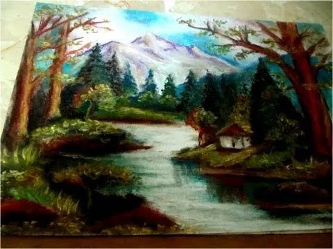 Clases de Dibujo y pintura paisaje con tiza pastel - YouTube