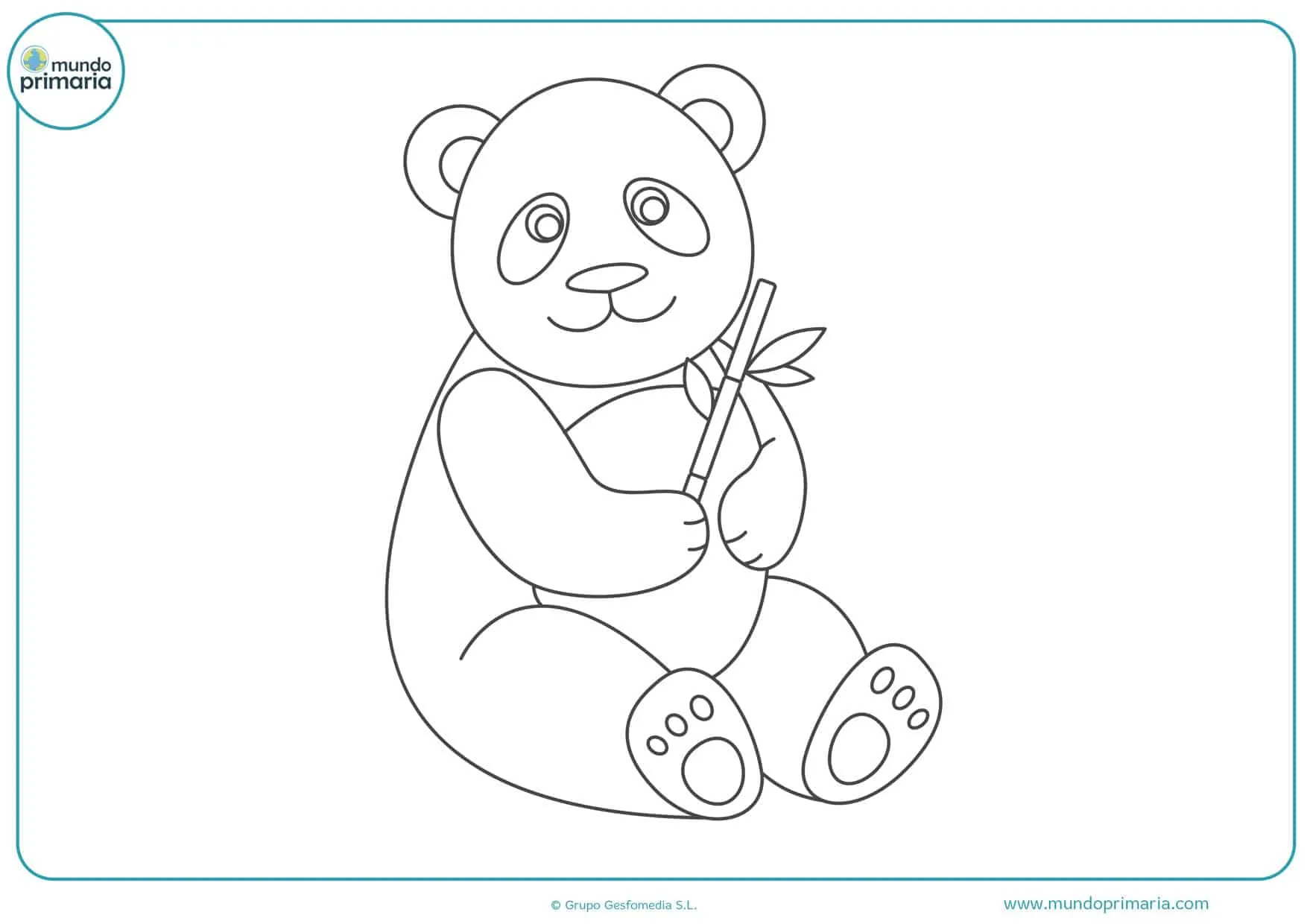 ▷ Dibujos de Pandas para Colorear 【 ADORABLES ❤】