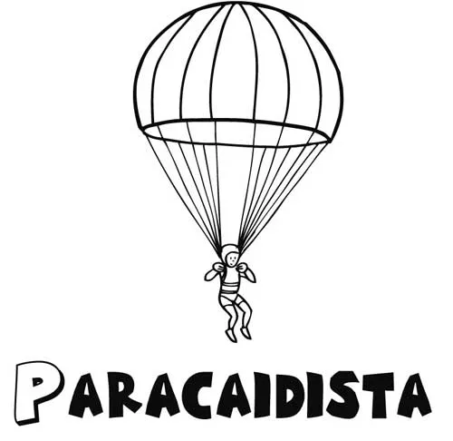Dibujos de paracaidistas - Imagui