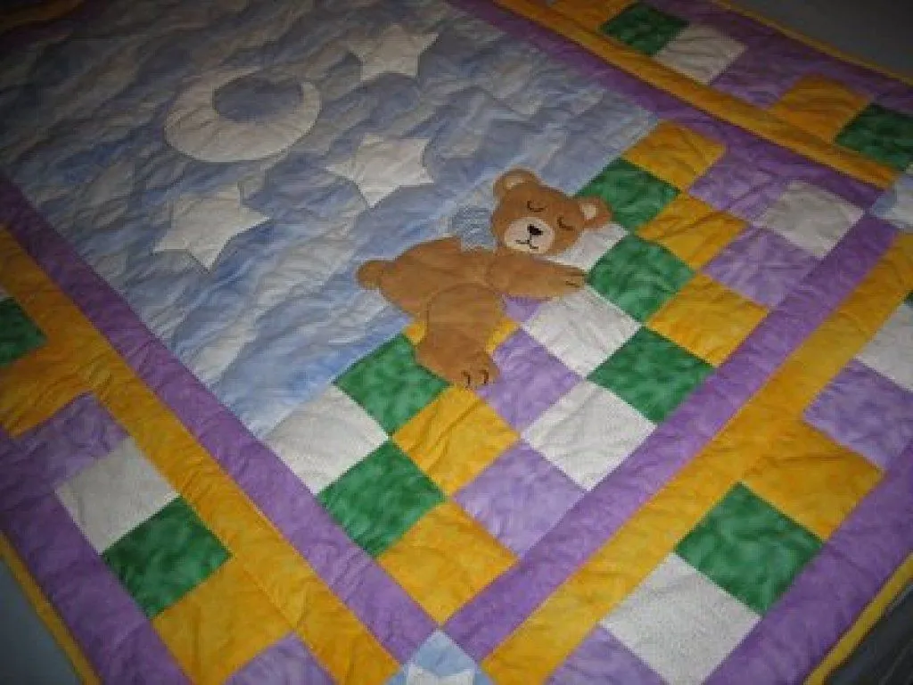 Dibujos patchwork colchas bebé - Imagui
