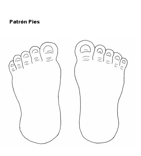 Dibujo de huellas de pies humanos - Imagui