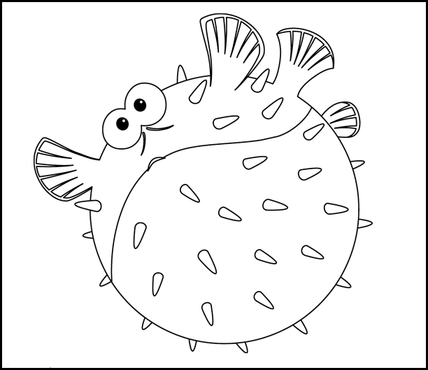 Pez Globo de Nemo ~ Dibujos para Colorear Infantil Pez Globo de Nemo ~ Dibujos para Colorear Infantil