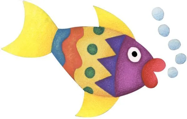 Dibujos de peces de colores para imprimir - Imagui