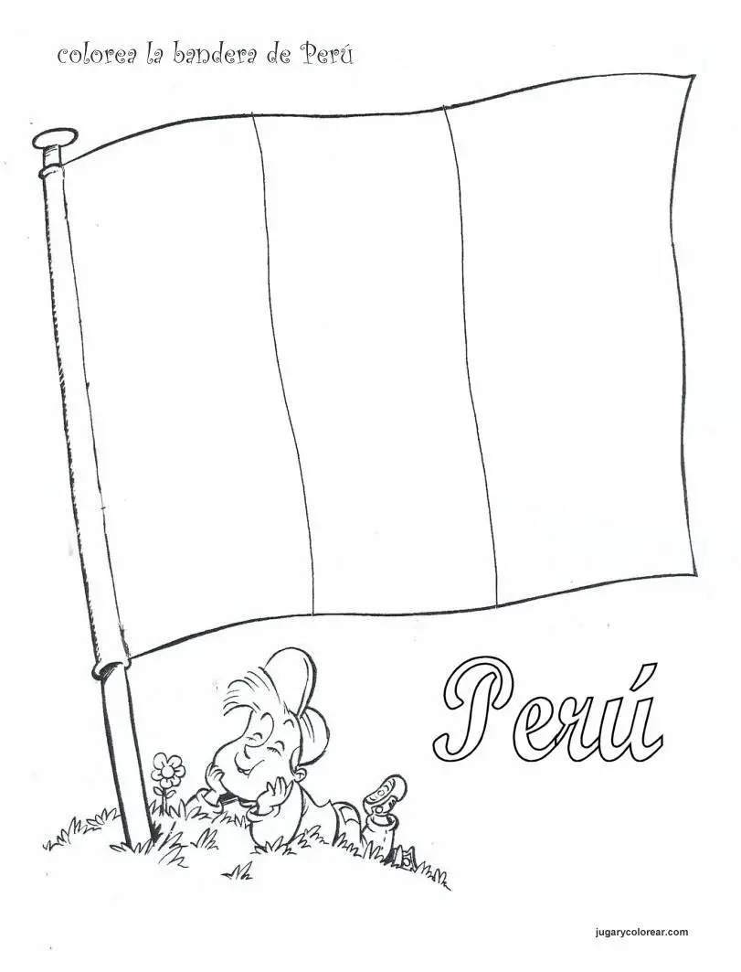 Dibujos Peru para colorear | Manualidades Infantiles