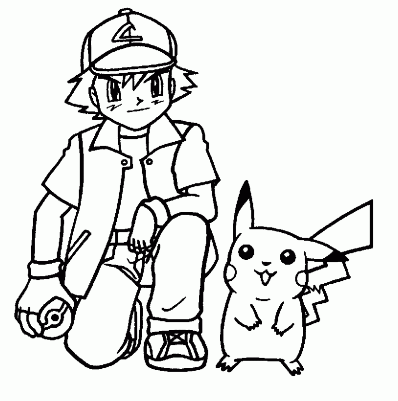 Dibujos de Ash y Pikachu | Dibujos de Pokemon para Pintar ... Dibujos de Ash y Pikachu | Dibujos de Pokemon para Pintar ...