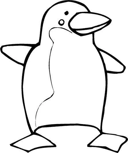 Pinguinos en caricatura para colorear - Imagui