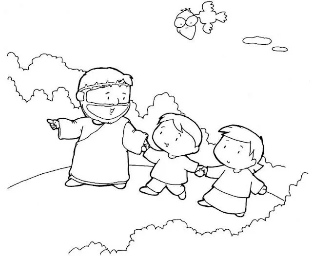 Ilustraciones de Jesus para niñospara colorear - Imagui