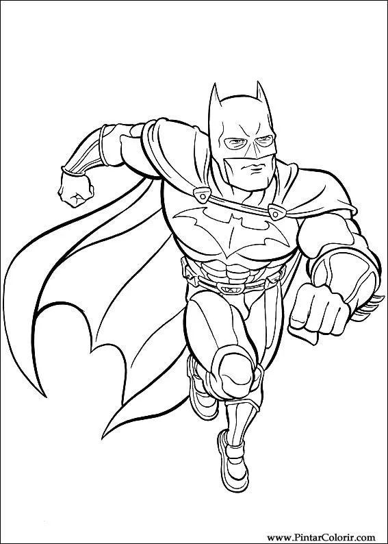 Dibujos para pintar y colorear Batman