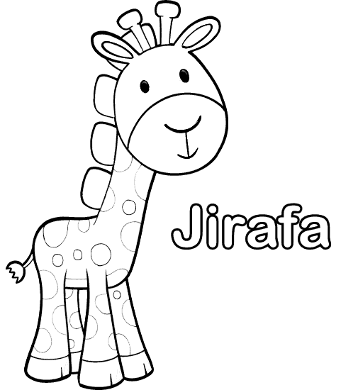 Descargar Dibujos de Girafas para pintar y Colorear, Dibujos de ...