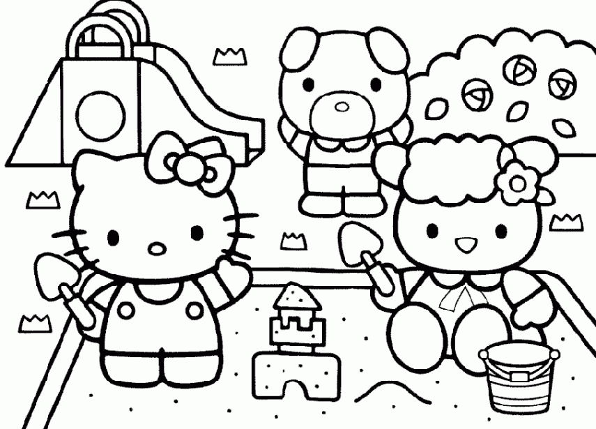 Dibujos para pintar de Hello Kitty ~ Portal de Manualidades