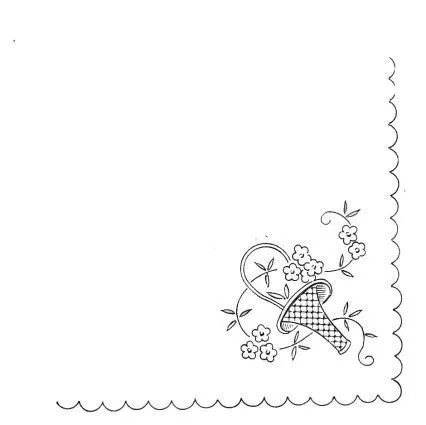 Patrones de dibujos para bordar manteles - Imagui