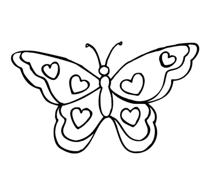 Imagenes de dibujos de mariposas pintadas - Imagui