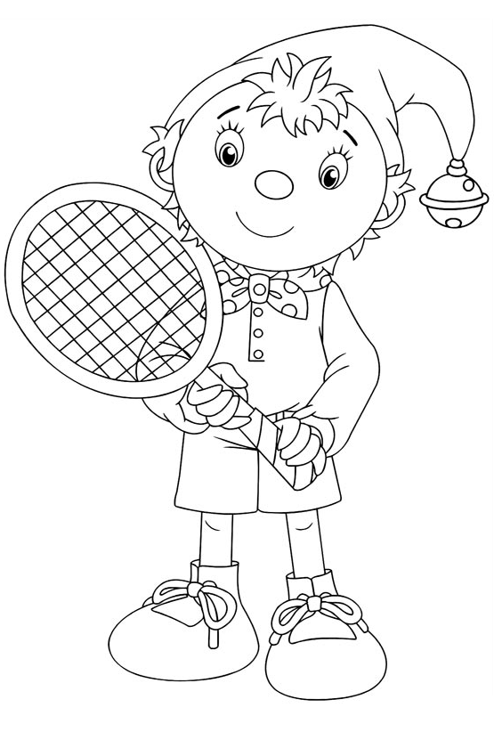 DIBUJOS PARA PINTAR DE NODDY:NODDY CON SU RAQUETA DE TENIS ... DIBUJOS PARA PINTAR DE NODDY:NODDY CON SU RAQUETA DE TENIS ...