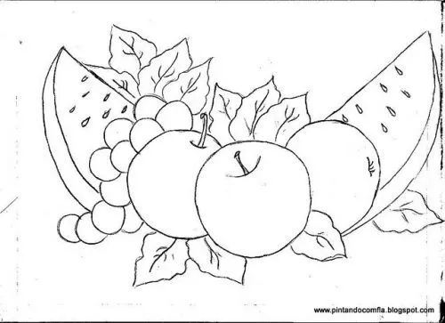 dibujos para pintura en tela frutas - Buscar con Google | oli ...