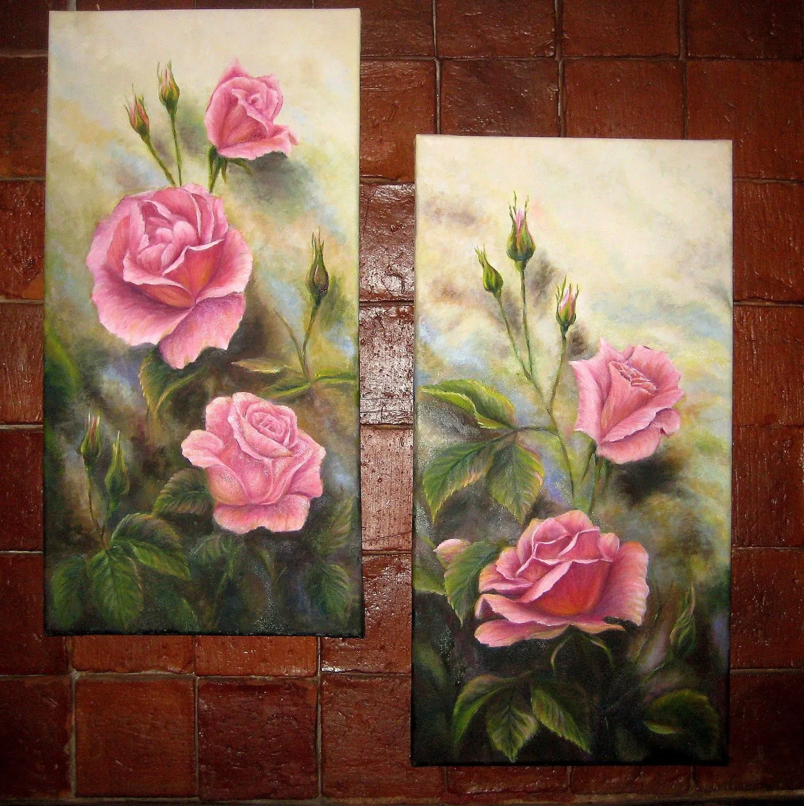 Mis dibujos y pinturas: Unas rosas...