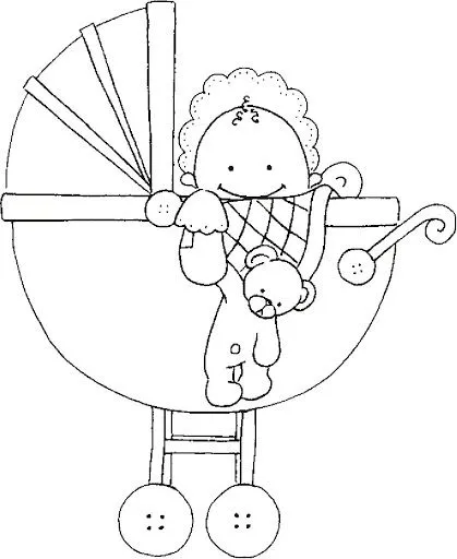 Dibujos para colorear baby shower para niño - Imagui