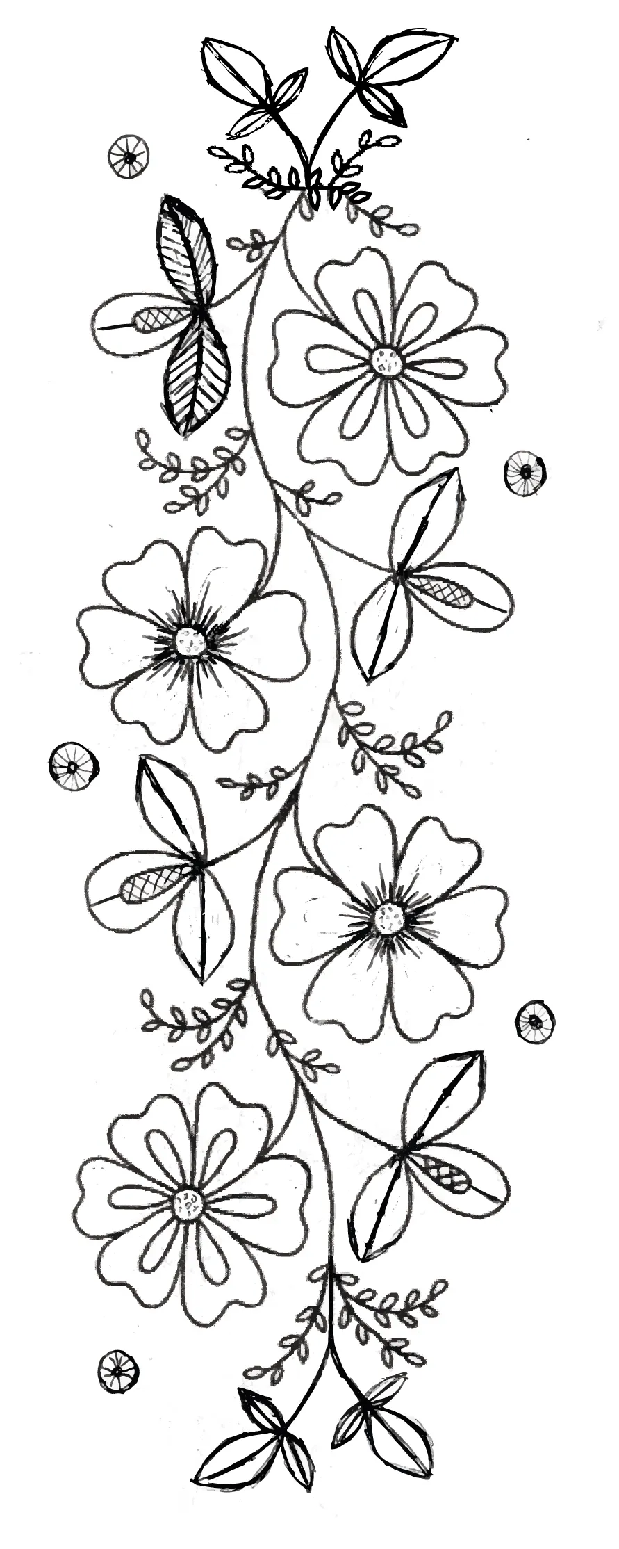 Dibujos Y Plantillas Para Imprimir: Dibujos De Flores Para Bordar 15 |  Flower drawing, Art decor diy, Embroidery patterns