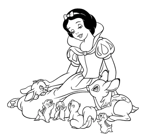Dibujos y Plantillas para imprimir: Dibujos Princesas Disney