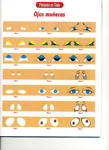 Dibujos y Plantillas para imprimir: Como pintar ojos para munecos ... Dibujos y Plantillas para imprimir: Como pintar ojos para munecos ...