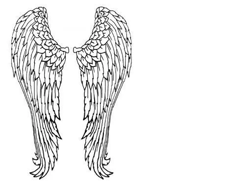 Plantillas para alas de angel - Imagui