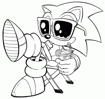 Dibujos y Plantillas para imprimir: Sonic