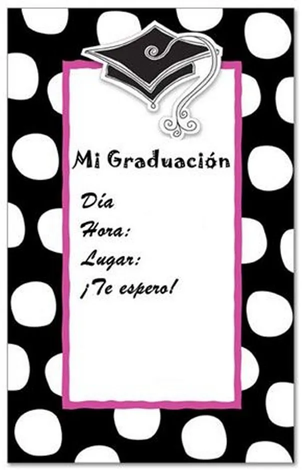 Dibujos y Plantillas para imprimir: Tarjetas de graduacion para ...