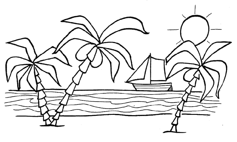 Dibujos de la playa para niños - Imagui