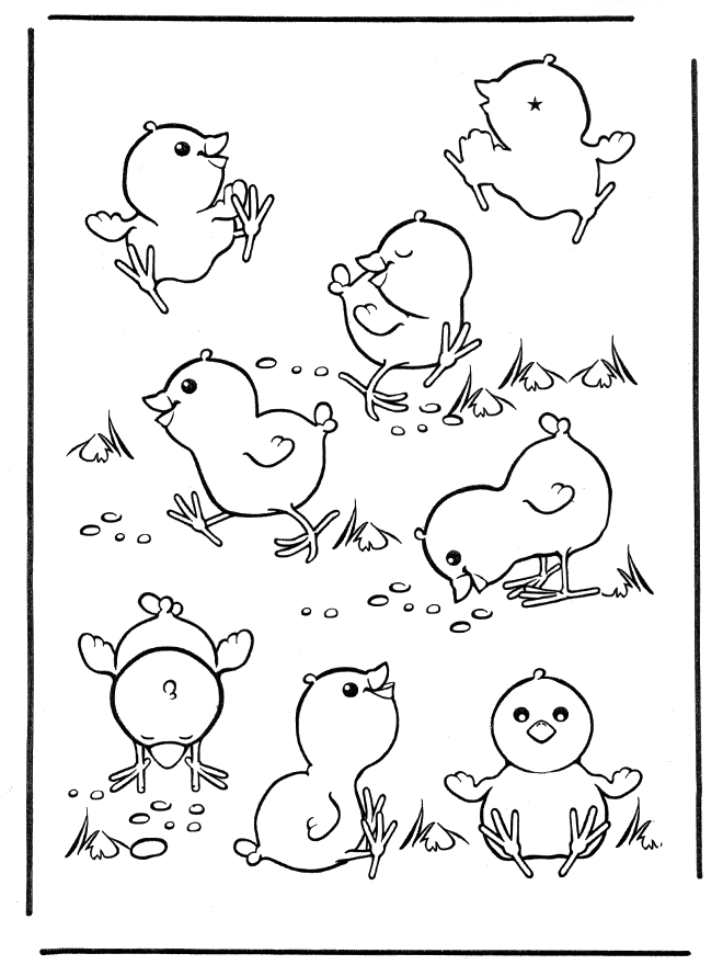 Dibujos de pollitos